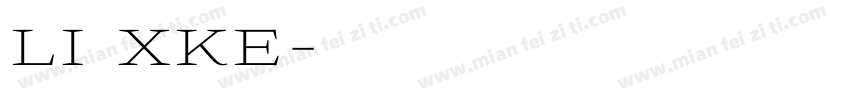 li xke字体转换